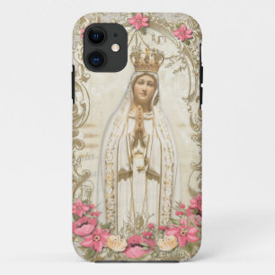 Case-Mate iPhone Case Vierge Marie Fatima Saint-Rosaire Floral religieux