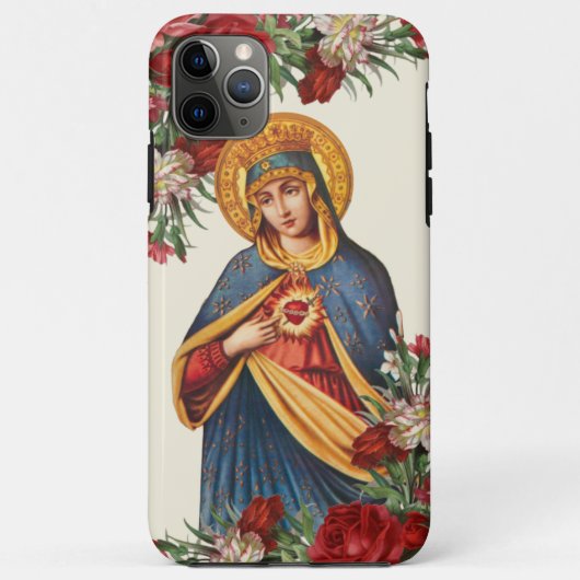 Coques Case-Mate iPhone Vierge Marie Mère tristesse Florale religieuse (Dos)