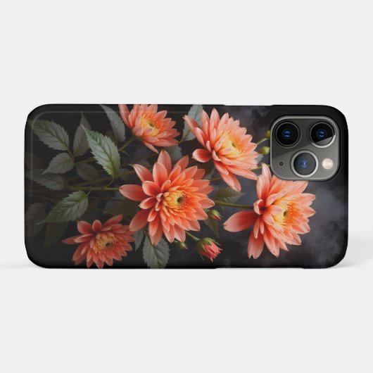 Coques Case-Mate iPhone Vietnamese Chrysanthemum on the Moon (Dos (Horizontal))