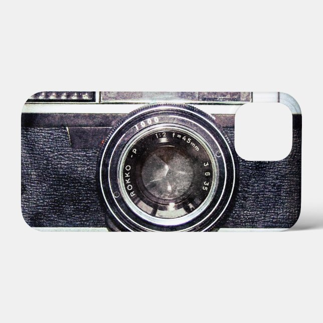 Coques Case-Mate iPhone Vieux appareil photo noir  (Verso (horizontal))