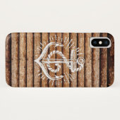 Coques Case-Mate iPhone Vieux bois nautique d'Ancre (Dos (Horizontal))