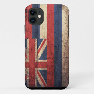 Coque Case-Mate Pour iPhone Vieux cas en bois de l'iPhone 5 de drapeau d'Hawa