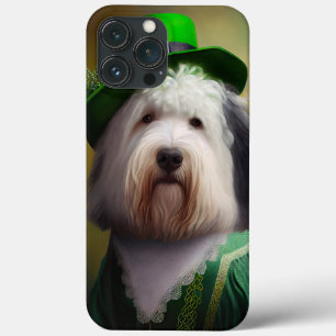 Case-Mate iPhone Case Vieux chien de berger anglais en tenue de la Saint