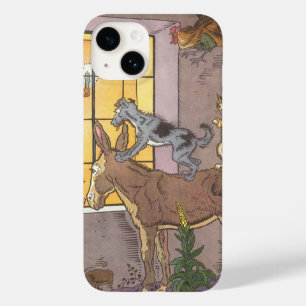 Coque Pour iPhone 14 Vieux Conte de Fées, Les Musiciens de la ville de 