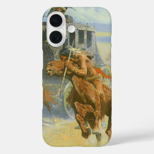 Coques iPhone 16 Vieux cow-boy, vidant la dernière goutte, Remingto