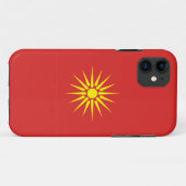 Coques Case-Mate iPhone vieux drapeau de la macédoine (Dos (Horizontal))