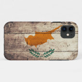 Coques Case-Mate iPhone Vieux drapeau en bois de la Chypre (Dos (Horizontal))