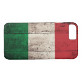 Coques Case-Mate iPhone Vieux drapeau en bois de l'Italie (Dos (Horizontal))