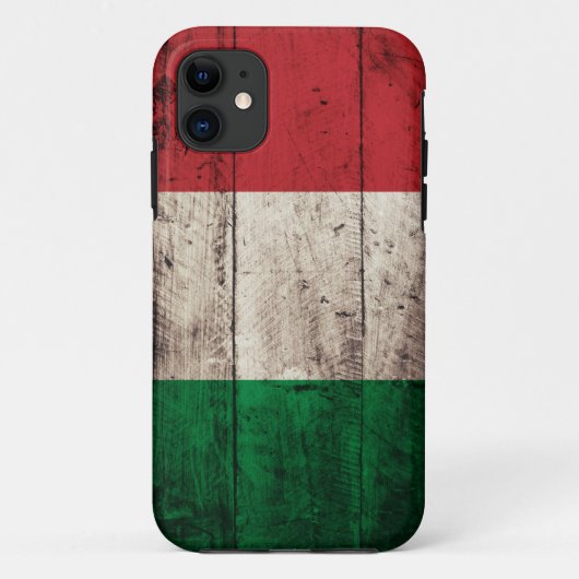 Coques Case-Mate iPhone Vieux drapeau en bois de l'Italie (Dos)