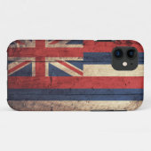 Coques Case-Mate iPhone Vieux drapeau en bois d'Hawaï ; (Dos (Horizontal))