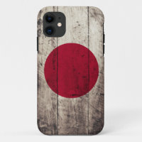 Vieux drapeau en bois du Japon