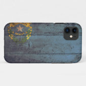 Coques Case-Mate iPhone Vieux drapeau en bois du Nevada ; (Dos (Horizontal))