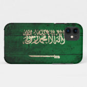 Coques Case-Mate iPhone Vieux drapeau saoudien en bois (Dos (Horizontal))