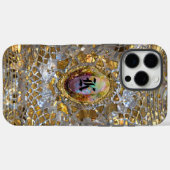 Coques Case-Mate iPhone Vieux Hollywood chic élégant Monogramme (Verso (horizontal))