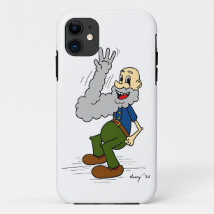Etui iPhone Case-Mate Vieux homme agitant la barbe Cartoon iPhone 5 Coqu