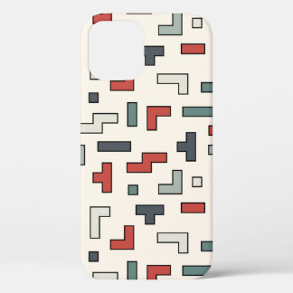 Case-Mate iPhone Case Vieux jeu vidéo carré sans couture motif, arrière 