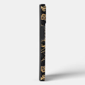 Coques Case-Mate iPhone Vieux Monogramme Or (Verso / Droite)