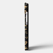 Coques Case-Mate iPhone Vieux Monogramme Or (Verso / Gauche)
