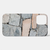 Coques Case-Mate iPhone Vieux mur de pierre de l'ancien château. abstrait, (Verso (horizontal))