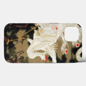 Coques Case-Mate iPhone Vieux pin et Phénix blanc par Ito Jakuchu (Verso (horizontal))