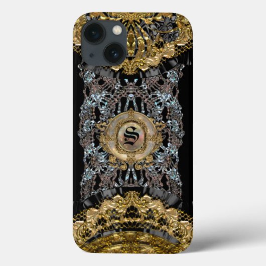 Coques Case-Mate iPhone Vieux style baroque Sojeye X Monogramme (Verso)