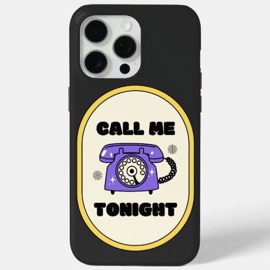 Coques Case-Mate iPhone vieux téléphone, appelle-moi ce soir (Verso)
