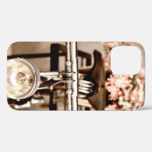 Coques Case-Mate iPhone Vieux vélo et fleurs flou dans le processus arrièr (Verso (horizontal))