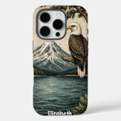 Coques Case-Mate iPhone Vigile du lac : Aigle et pic (Verso)