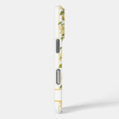 Coques Case-Mate iPhone Vignes de Citron avec des Nœuds Coquettes Monogram (Verso / Droite)