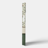 Coques Case-Mate iPhone Vignes florales, rayures et monogramme d'aquarelle (Verso / Droite)