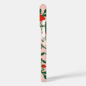 Coques Case-Mate iPhone Vignes florales roses et rouges Cute aux fraises (Verso / Gauche)