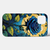 Coques Case-Mate iPhone Vignes Roses bleues 3 (Verso (horizontal))