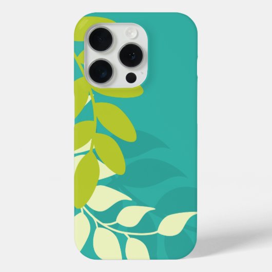 Coques Case-Mate iPhone Vignes vertes et Turquoises (Verso)