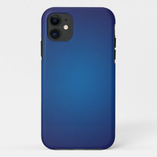 Coque iPhone 11 Vignette en bleu foncé profond