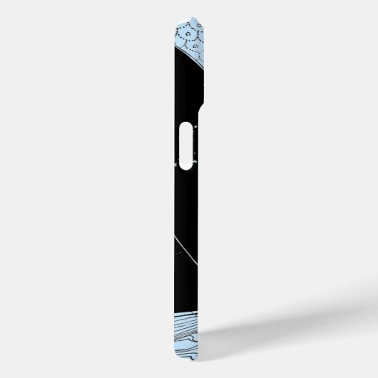 Coques Case-Mate iPhone Viking Longship at Night Blue (Verso / Droite)