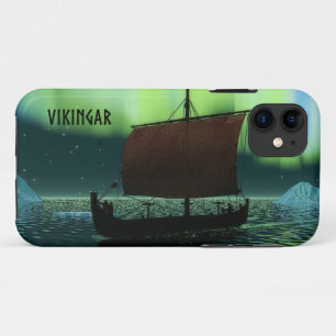 Coque iPhone 11 Viking Navire Et Lumières Du Nord