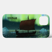 Coques Case-Mate iPhone Viking Navire Et Lumières Du Nord (Verso (horizontal))