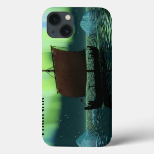 iPhone 13 Coque Viking Navire Et Lumières Du Nord