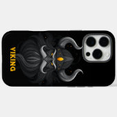 Coques Case-Mate iPhone Viking Noir en colère (Verso (horizontal))