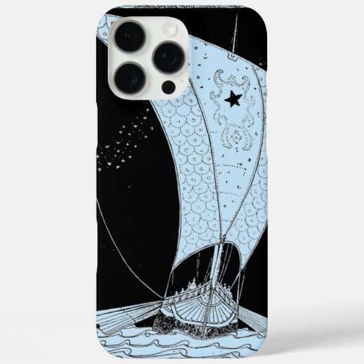 Coques Case-Mate iPhone Viking Ocean Sailboat Blue (Verso)