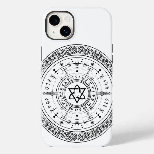 Coques Case-Mate iPhone Viking Pagan Asatru Runic Compass, Runes Vegvisir (Verso)