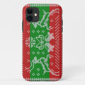 Coques Case-Mate iPhone Vilain chandail cloches Xmas rennes crochet (Dos)