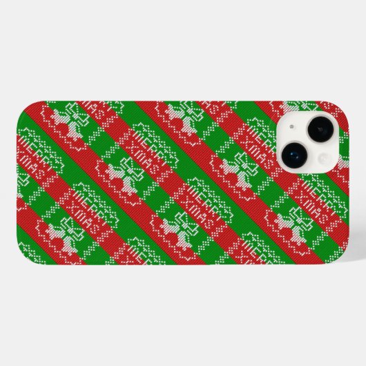 Coques Case-Mate iPhone Vilain pull motif sonnettes Joyeux fils Xmas (Verso (horizontal))