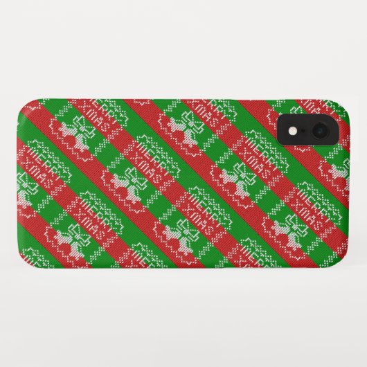 Coques Case-Mate iPhone Vilain pull motif sonnettes Joyeux fils Xmas (Dos (Horizontal))