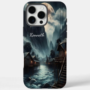 Coques iPhone 16 Pro Max Village à la lune