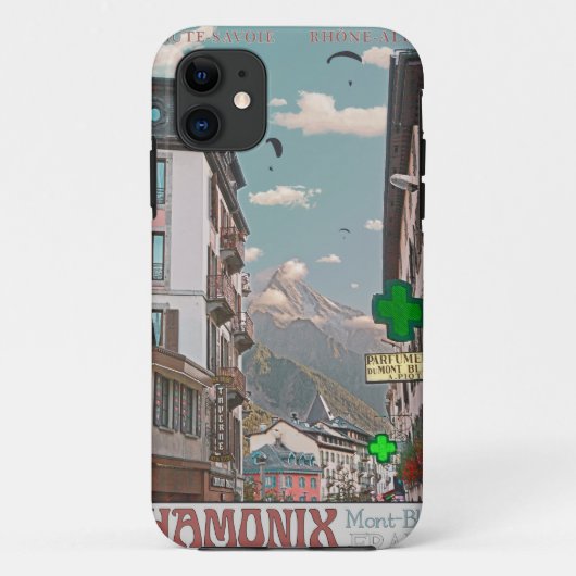 Coques Case-Mate iPhone Village de Chamonix (blanc) (Dos)
