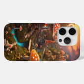 Coques Case-Mate iPhone Village de champignons psychédéliques – Rendu 3D c (Verso (horizontal))