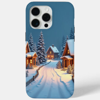 Coque iPhone 15 Pro Max Village de Noël