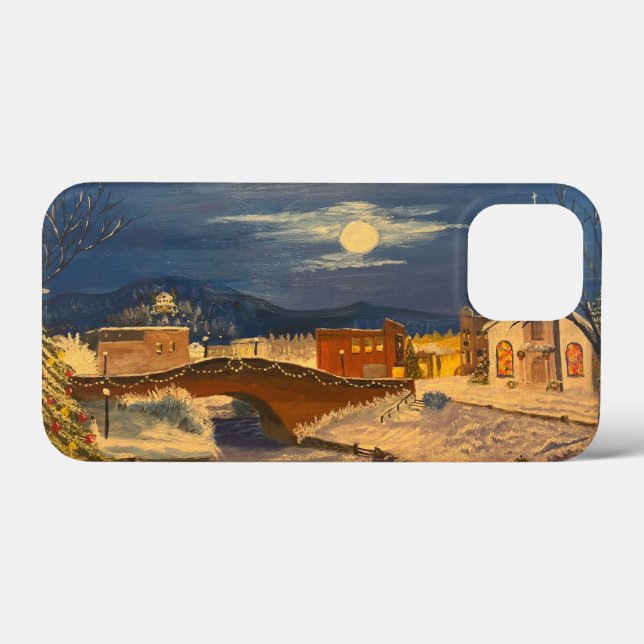 Coques Case-Mate iPhone Village d'hiver, par Gary Poling (Verso (horizontal))