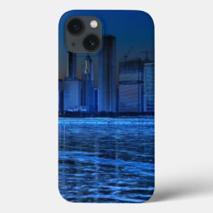 iPhone 13 Coque Ville de larges épaules et de lac Michigan